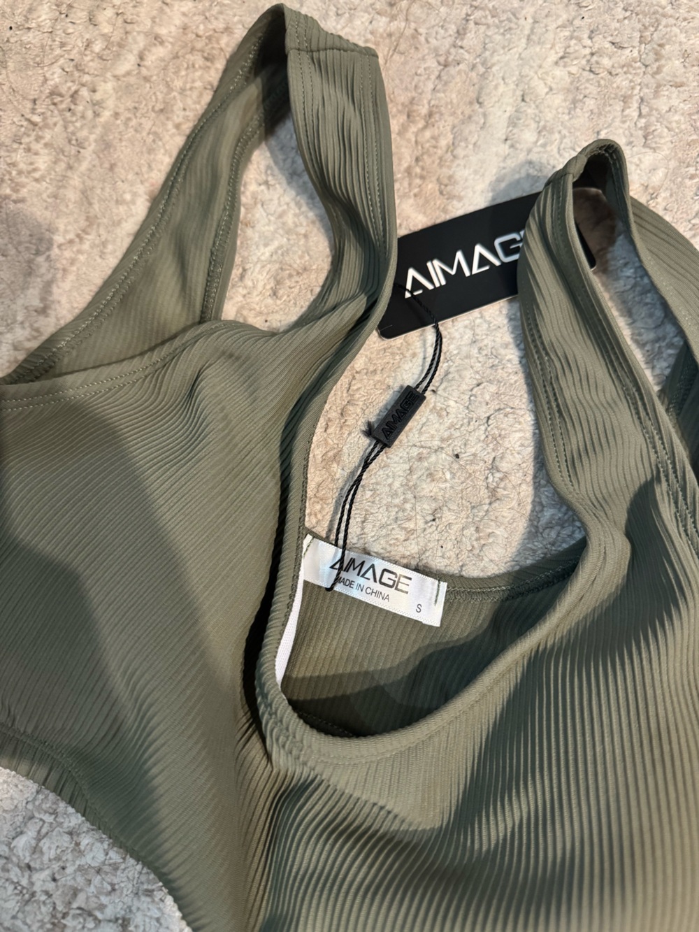 Ai’Mage Green Ribbed Bikini - Picture 6 of 6